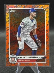 2025 Topps All Star Game - Dansby Swanson /25 Orange Foil #9 Chicago Cubs - Mega - Bild 1 von 2