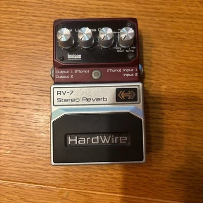 Digitech Hardwire RV-7 Stereo Reverb Guitar Effects Pedal True Bypass Compact - Image 1 of 4