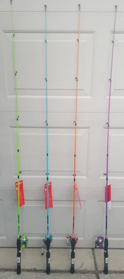 LOT OF 4  ZEBCO SPLASH SPLUL562ULB 5'6" ULTRA LIGHT 2PC SPINNING COMBO 21-37789 - Image 1 of 4