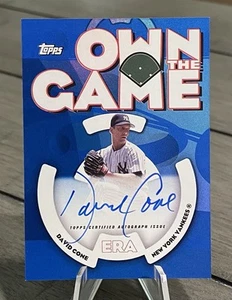 2024 Topps Archives David Cone Auto /25 SSP Own the Game Blue Foil - Yankees - Picture 1 of 3