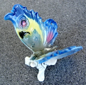 FARFALLA PORCELLANA VINTAGE KARL ENS, BLU - Foto 1 di 6