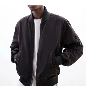 Pacsun Black Bomber Jacket Mens Medium - Picture 1 of 14