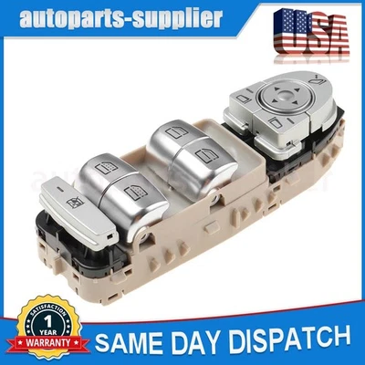 Interruptor de ventana eléctrica lado del conductor para Mercedes Benz C300 C400 GLC300 2015-2020 Foto 1 de 4