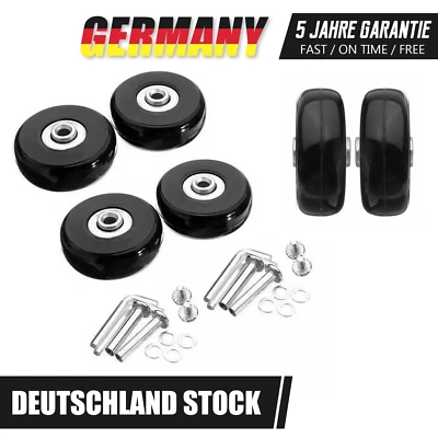 4 Stk. Ersatz Gepäck Rollen Räder Ersatz Lenkrolle für Koffer Reparatur Rolle DE - Bild 1 von 4