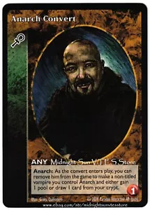 Anarch Convert In memory of Julius Stonis Vilnius Promo V:TES VTES Vampire CCG - Picture 1 of 1