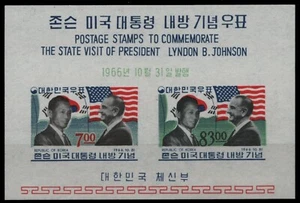 Korea 1966 - Mi No. Block 239 ** - MNH - Visit of the American President - Picture 1 of 1