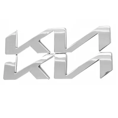 2 PIEZAS Cromo Para KN 17CM Capó Delantero y Maletero Trasero 3D Emblema Insignia Adhesivo Foto 1 de 2