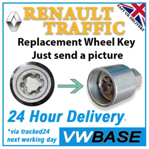 Renault Traffic Wheel Key Security Master Bloccaggio Ruota Dado Bloccaggio Chiave Bullone LWNK - Foto 1 di 13