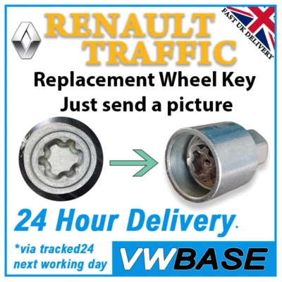 Renault Traffic Wheel Key Security Master Locking Wheel Nut Lock Key Bolt LWNK - Image 1 of 4
