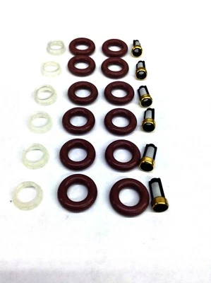FUEL INJECTOR REPAIR KIT O-RINGS, PINTEL CAPS FILTERS FITS NISSAN INFITITI V6 - Image 1 of 2