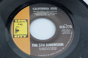 Fifth Dimension: California Soul / It'll Never Be the Same Again [Ungespielte Kopie] - Bild 1 von 2