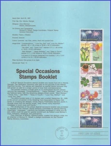 USA8 #2267-74 U/A SOUVENIR PAGE FDC BKLT  Special Occations - Picture 1 of 1