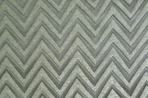 TELA DE CORTINAS DE TAPICERÍA MODERNA DE PIEDRA CON IMPRESIÓN CHENILLE CHEVRON VENDIDA POR YARDA - Imagen 1 de 1