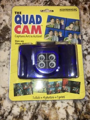 The Quad Cam 35mm Film Camera  Shoots 4 Photos In A Row New Vintage Sealed - Image 1 of 3