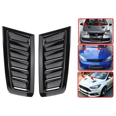 Car Plastic Hood Vent Scoop Air Flow Intake Louvers Cooling Bonnet Vent Cover - Image 1 of 4