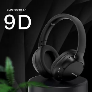 Bluetooth Wireless Headphones Over Ear Headset Noise Cancelling With Microphone - Picture 1 of 18