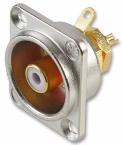 NEUTRIK - Phono Socket, D Shell, White - Picture 1 of 1