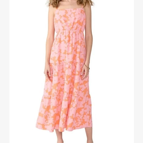 Social Standard by Sanctuary Smocked Back Maxi Sundress Medium