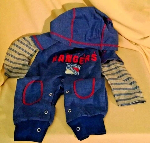NEW YORK RANGERS HOODIE BABY OUTFIT LONG SLEEVES PANTS 3-6 MOS NWOT NHL HOCKEY Cover