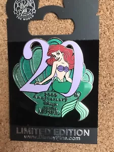 Disney LE 20th Anniversary LITTLE MERMAID Pin - Picture 1 of 6