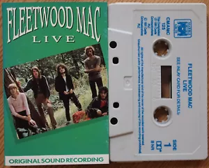 FLEETWOOD MAC - LIVE (MARBLE/CASTLE CMAMC125) 1991 UK CASSETTE TAPE PETER GREEN - Picture 1 of 3
