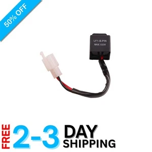 2-Pin LED Flasher Relay ABS Plastic 12V Fix Motorcycle Turn Signal Hyper Flash - Picture 1 of 9