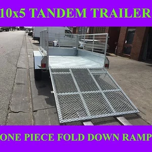 10x5 tandem trailer galvanised trailer box trailer with cage and ramp - Picture 1 of 1