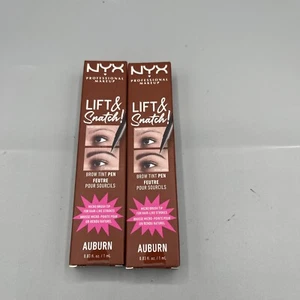 (2) Pack/NYX Professional Lift & Snatch Brow Tint Pen Auburn LAS02 Makeup - Picture 1 of 2