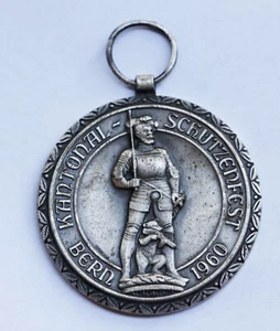MUY RARA MEDALLA DE PLATA CANTONAL SCHUTENFEST BERN 1960 - Imagen 1 de 2