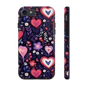 Boho hearts and flowers phone Case for iphone - multiple versions available - Picture 1 of 94