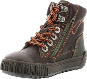 Kickers Pirl Zip Marron Fonce Kaki - EU 33 / UK 1 - Picture 1 of 5