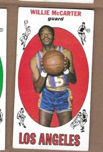 1969 Topps basketball card #63 Willie McCarter Los Angeles Lakers VG pen on back - Picture 1 of 2