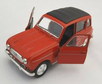 BLITZ VERSAND Renault 4 ( R4 ; 4L ) rot / red Welly Modell Auto 1:34 NEU OVP BOX - Bild 1 von 2