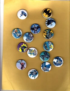 BATMAN   1.25” Button Set  LOT Of  15  Pins  Pinbacks - Picture 1 of 2