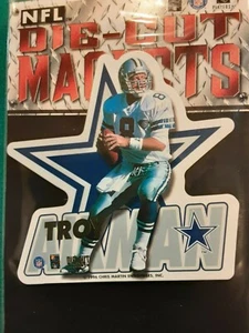 VINTAGE AIKMAN 1996 DALLAS COWBOYS NFL DIE CUT MAGNET - Picture 1 of 1