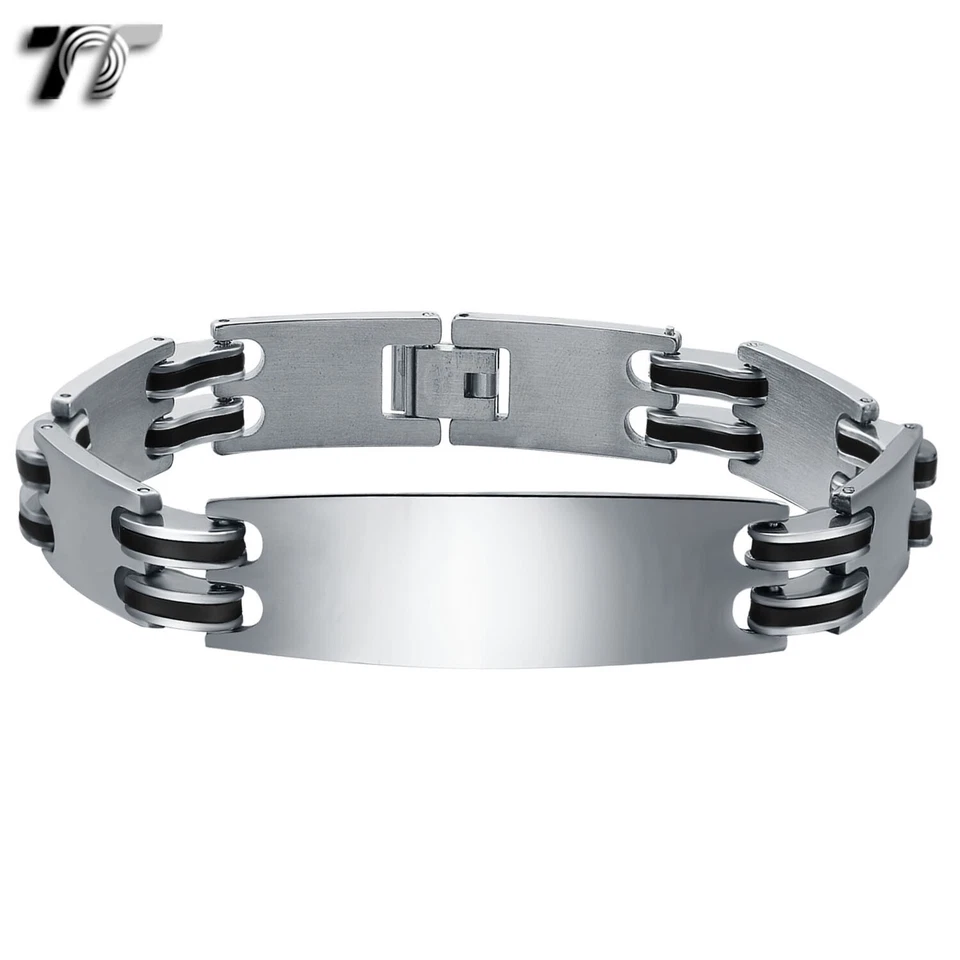 TT Stainless Steel Link ID Bracelet (BBR167) — 第 1/1 张图片