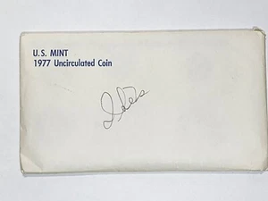 1977 US Mint Uncirculated P&D Coin Set In OGP Brilliant Uncirculated  - Picture 1 of 6
