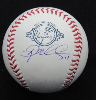 Doug Mientkiewicz Signed/Auto Yankees 100th OML Baseball JSA  186951 - Image 1 of 2