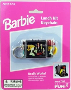 Barbie Doll Lunch Kit Keychain - 728-0 Never Removed from Pack 1999 by Basic Fun - Picture 1 of 2