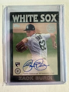 K219,037 - 2021 Topps '86 Topps Autographs #86AZB Zack Burdi Auto - Picture 1 of 1