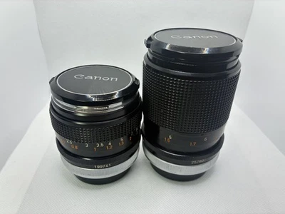 Canon Genuine FD Mount Exclusive (50mm f/1.4 + 135mm f/3.5) Two-Prime Lens Set - Image 1 of 4
