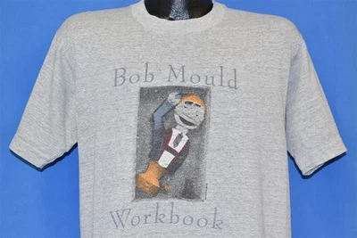 винтажный 80-х BOB MOULD WORKBOOK 1989 ДЕБЮТНЫЙ СОЛЬНЫЙ АЛЬБОМ ФОЛК ПАНК HÜSKER DÜ футболка L - Изображение 1 из 4