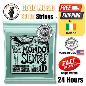 Ernie Ball Mondo Slinky Electric Guitar Strings 10.5-52 + 2 FREE Strap Locks - Picture 1 of 5