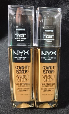 💋Best Lot 2x💋 NYX Professional Can't Stop Won't Stop Cinnamon CSWSF15.5💋 - Image 1 of 3