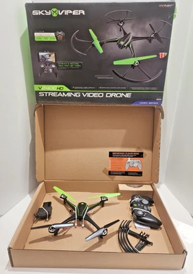 Sky Viper V2400HD Streaming Video Drone with Controller, Black, NEW - Image 1 of 4