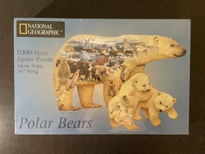 NEW National Geographic 1000 Piece Polar Bears Animal Jigsaw Puzzle - SEALED - Picture 1 of 6