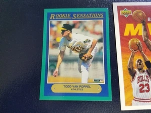 Brian McRae Todd Van Poppel Rookie Sensations 1992 Fleer Mini Green Border - Picture 1 of 2