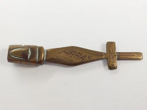 Antique Trench Art Arras Brass Pipe Tamper Seal 1914 - 1918 - Picture 1 of 3