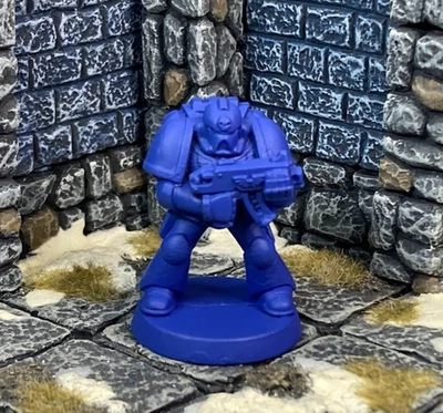 2nd Edition 40K SPACE MARINE FIRSTBORN w/ BOLTER #4 Monopose 1993 GW OOP BI25 - Image 1 of 2