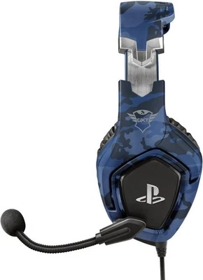 Playstation 4 5 Gaming Headset PS4 PS5 Headphones Trust GXT 488 FORZE-B Blue New - Image 1 of 4